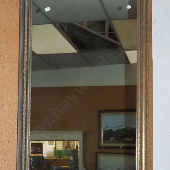 gilt framed wall mirror