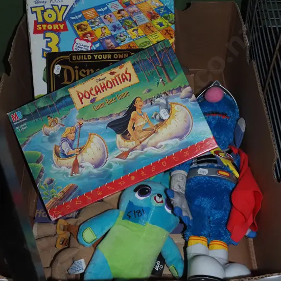 box; children's toys and games