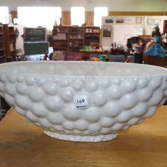 retro white bubble vase - possible crack