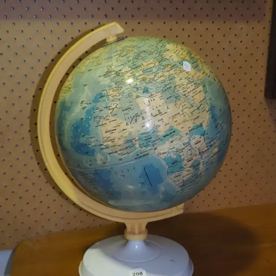 plastic world globe H-380