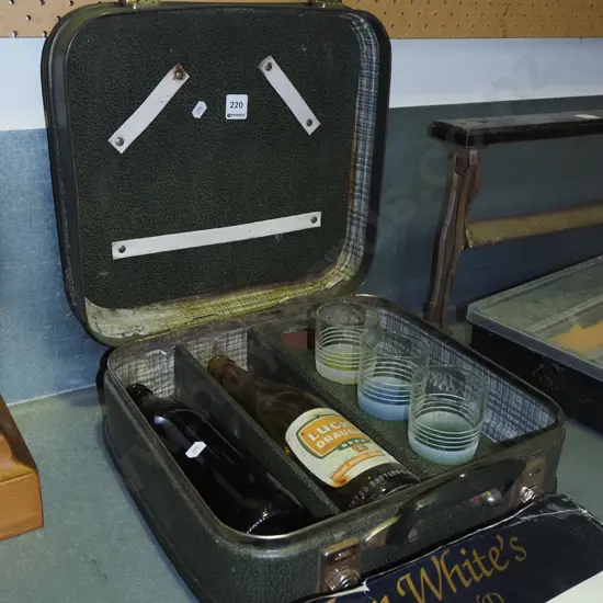 vintage drinks suitcase