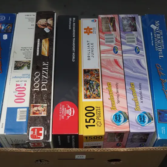 box of puzzles