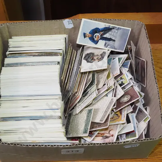 box of cigarette and other other collector cards