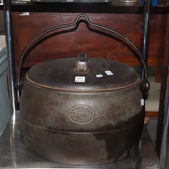 Kenrick & Sons cast iron boiler - rusty interior