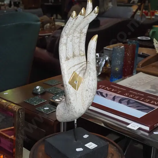 wooden hand sculpture H-420