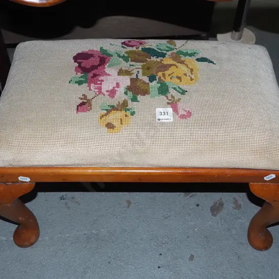cab leg tapestry top stool