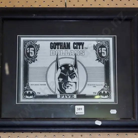 framed Batman $5 print