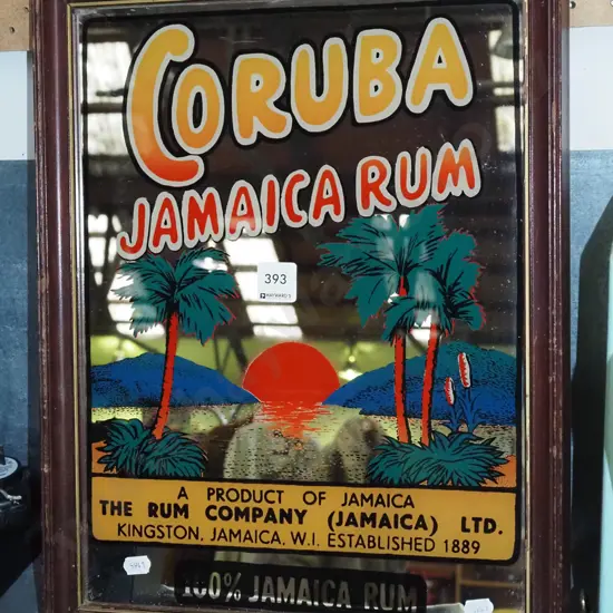 Coruba advertising mirror