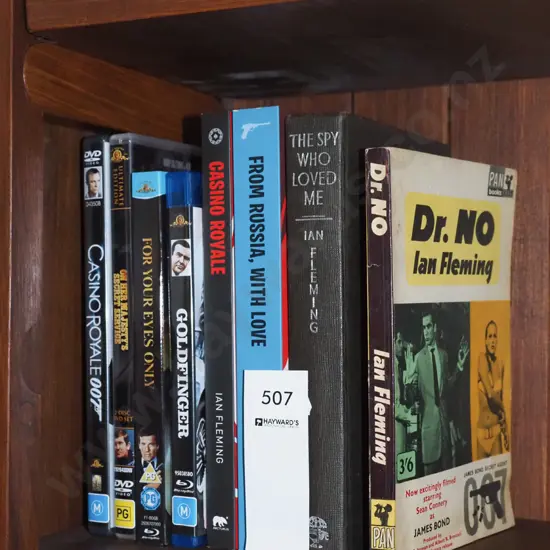 James Bond books, DVDs