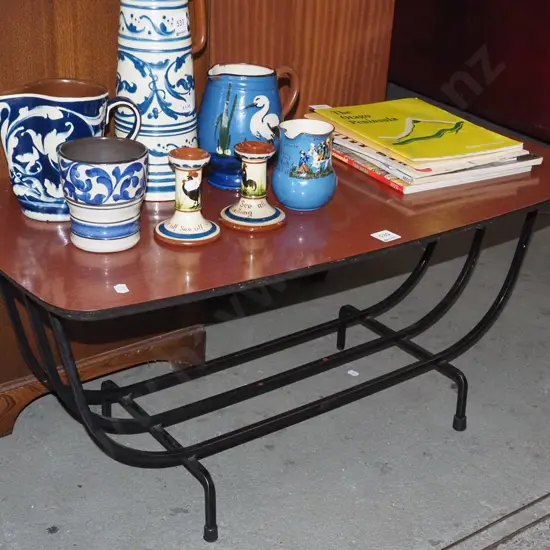 metal based formica top coffee table