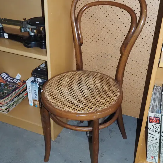 bent wood and bergere chair