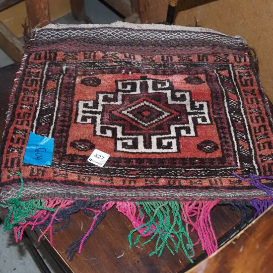 small woven camel bag