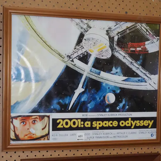 framed 2001 Space Odyssey poster print