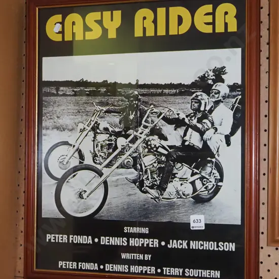 framed Easy Rider poster print