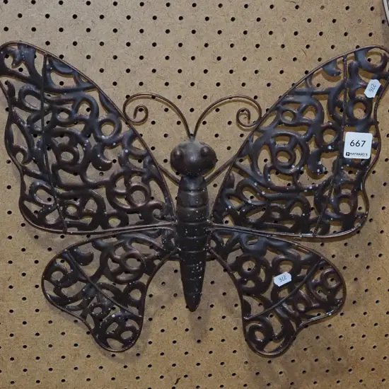 copper wall mounted butterfly