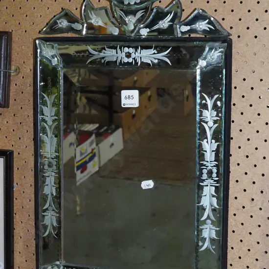 reproduction Victorian style wall mirror