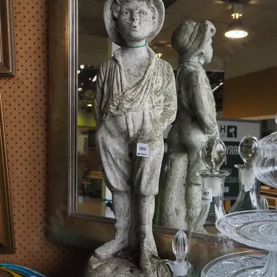 concrete garden ornament - boy