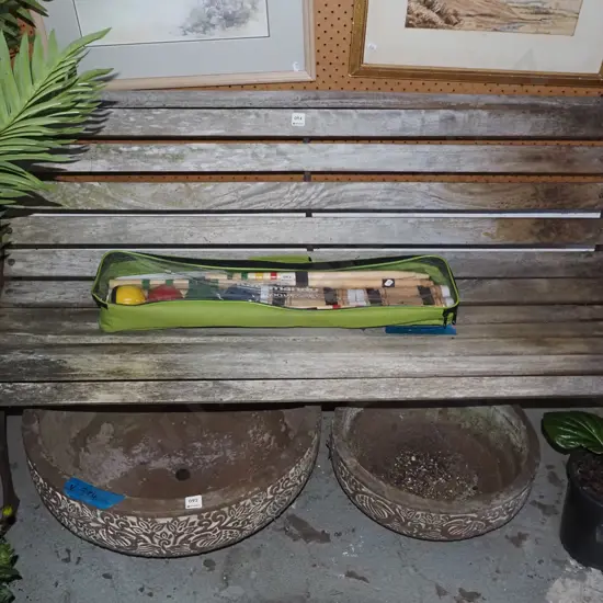 cast iron ended bench seat