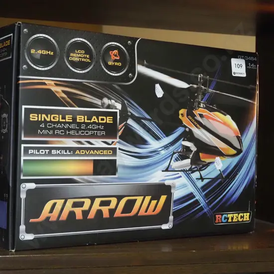 RC Tech Arrow single blade remote control helicopter