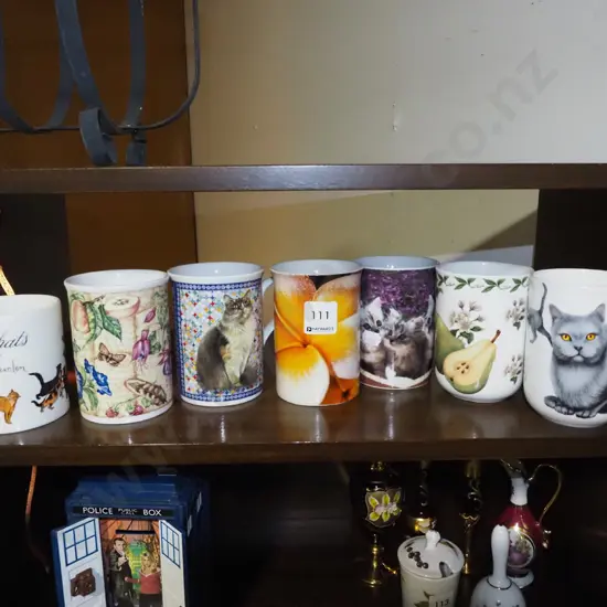 assorted coffee cups