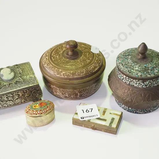 various trinket boxes