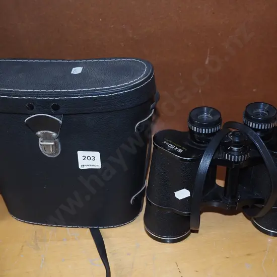 pair of Haminex 16x50 field binoculars