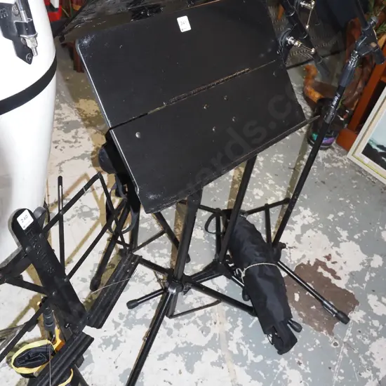 metal industrial music stand