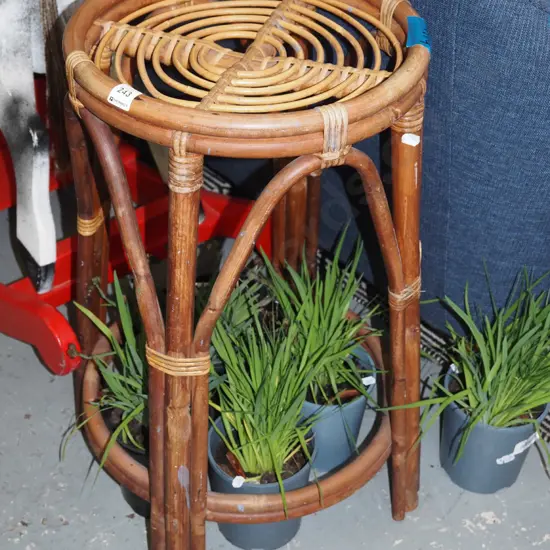 cane jardiniere stand H-630