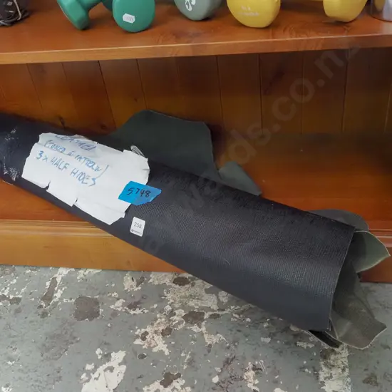 3x tooled leather patterned half hides