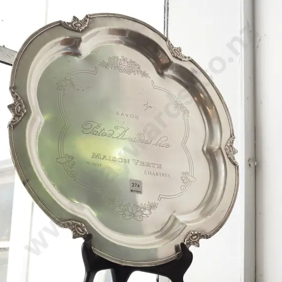 pewter presentation tray 