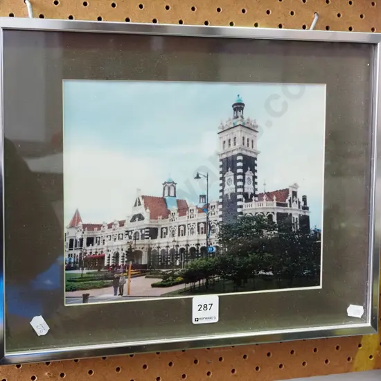 framed photo print - Dunedin Railway Station