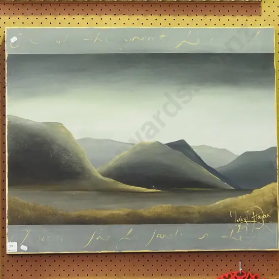 framed oil - landscape