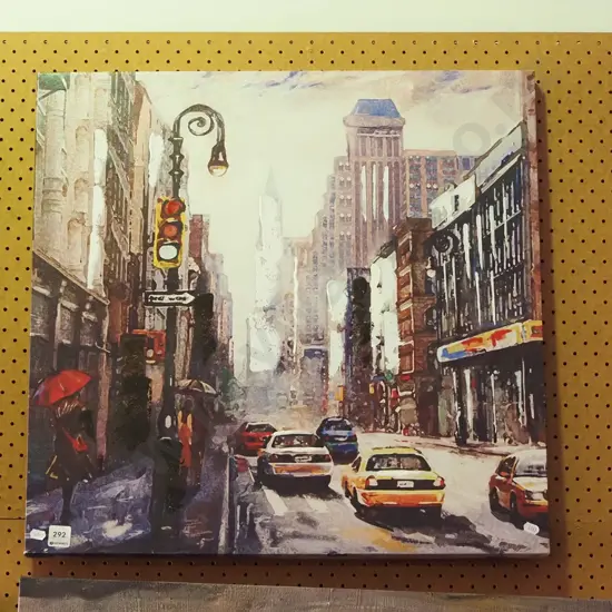 print, acrylic on canvas - New York City