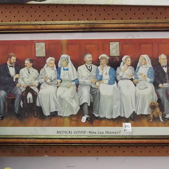 framed print - Medical Gossip - Nine  Case Histories