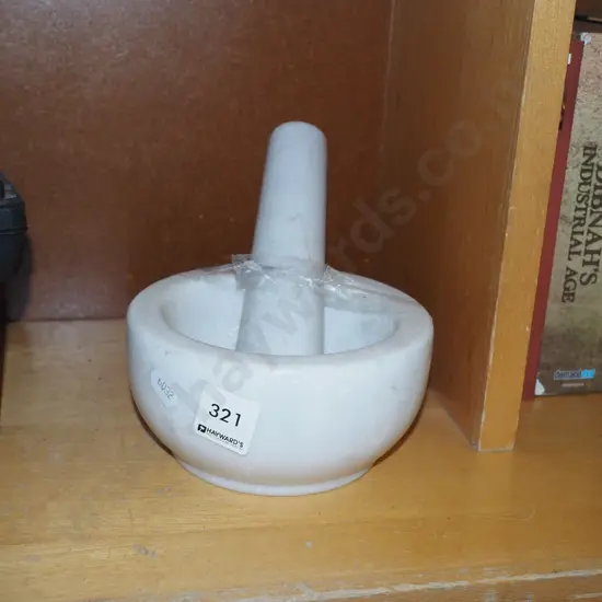 alabaster mortar and pestle