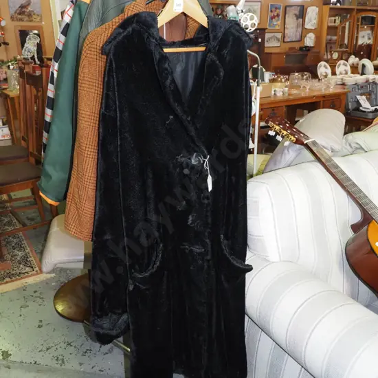 black ladies coat - some damage