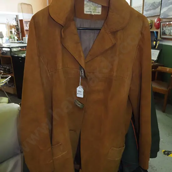 brown size 38 suede jacket