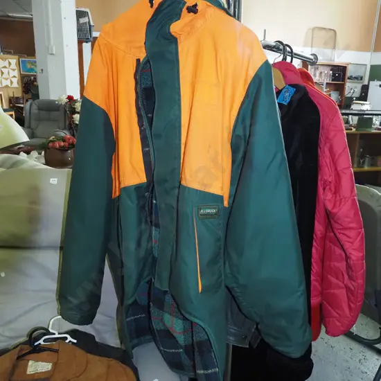 XXXL hi-vis rain coat