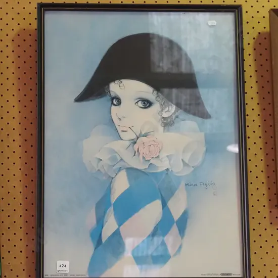 framed harlequin print