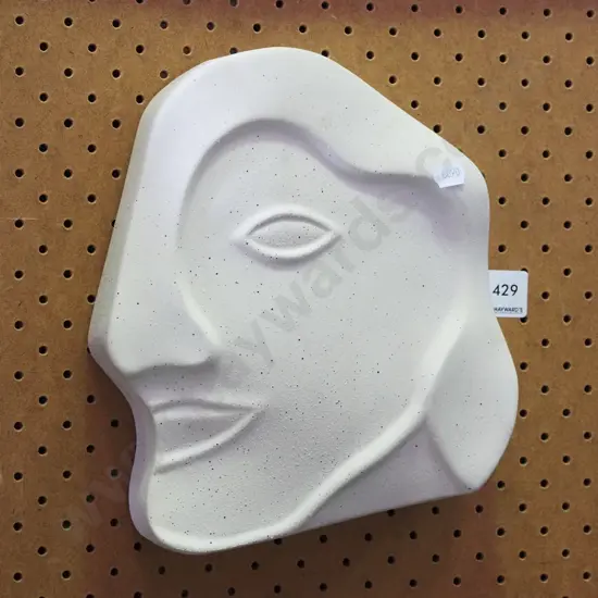 female face Picasso style wall pocket vase