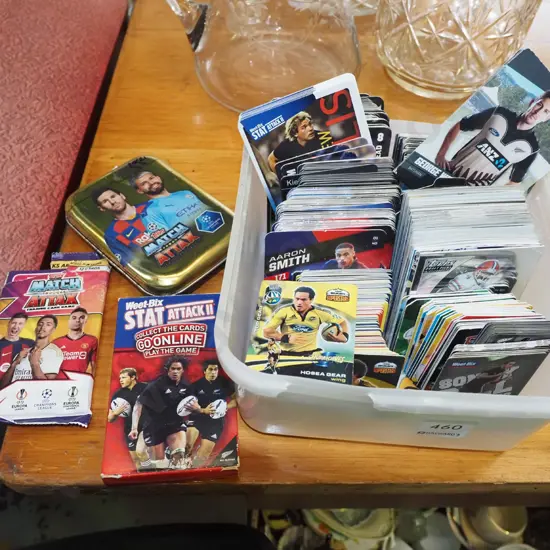tub of collector cards
