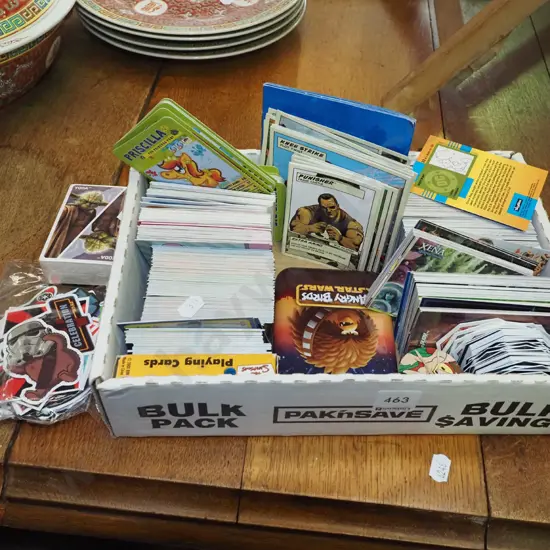 box; collector cards
