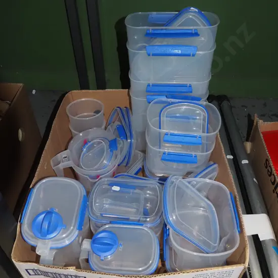 box of Sistema storage containers