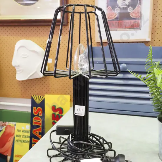 wrought metal desk lamp