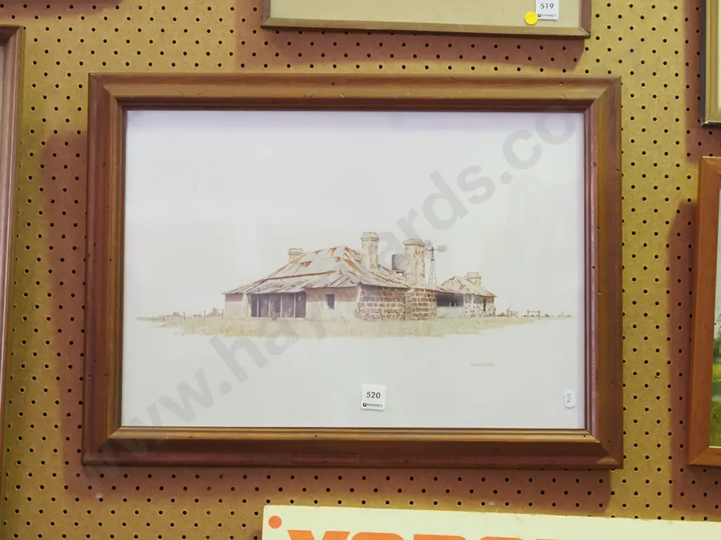 framed Garwood print - Outback farmhouse Image 1++