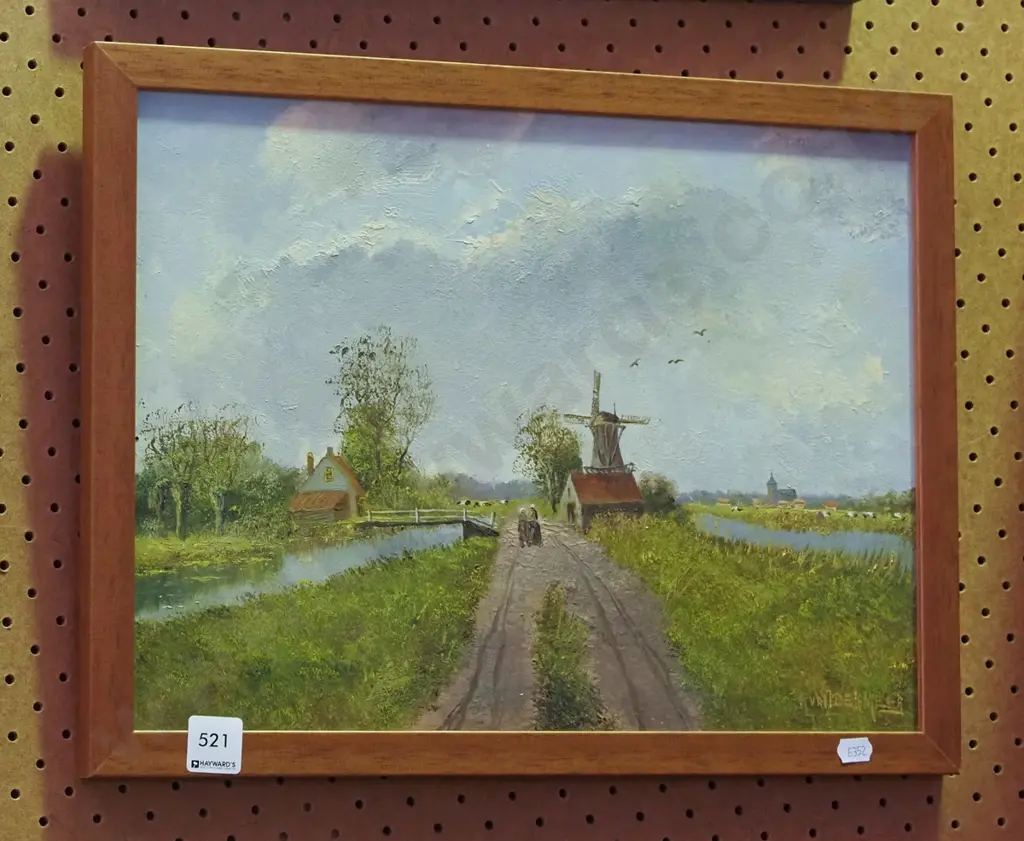 framed oil - Dutch landscape Image 1++