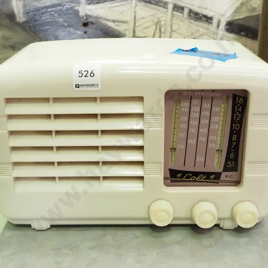 Colt plastic valve mantle radio
