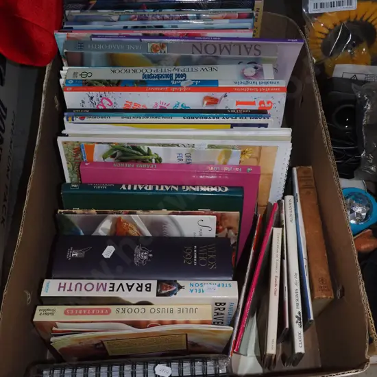 box; cooking and other books