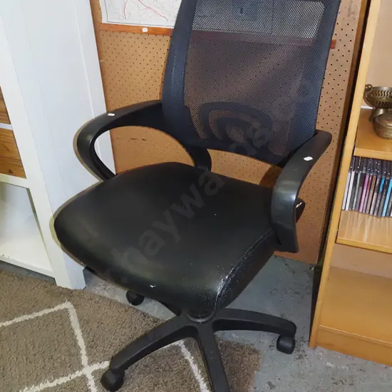 black office chair