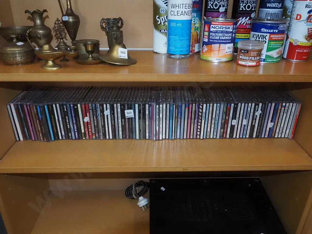 shelf of CDs Image 1++